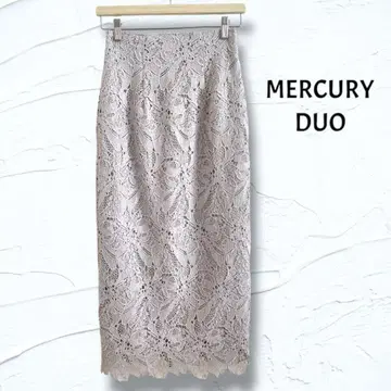 MERCURYDUO 머큐리 듀오 레이스 타이트 스커트 M 그레이