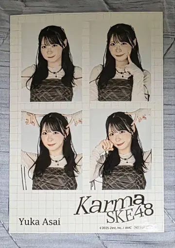 SKE48 Karma 타워 레코드 특전 ID 시트 아사이 유카 2