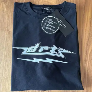 새상품 DRT x 일렉트릭 트로피 샷 드라이 롱T 블랙