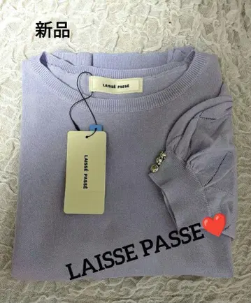 새상품 LAISSE PASSE 퍼프 슬리브 니트