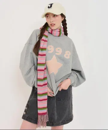 tina jojun 맨투맨 그레이