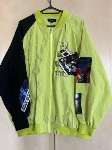 그래픽 프린트 나일론 자켓 M 사이즈