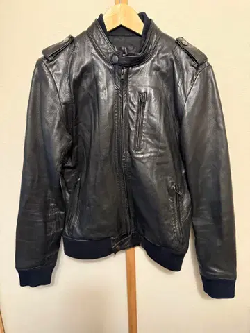 HARE 블랙 가죽 자켓 양가죽 M 사이즈