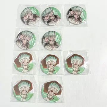 Dr.STONE DMM 스크래치 레이니 데이 이시가미 센쿠 캔뱃지 10점