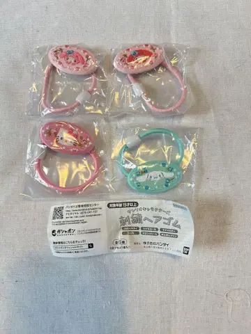 [미사용 새상품] 산리오 자수 머리끈 마이멜로디 시나몬 키티 묶음 판매