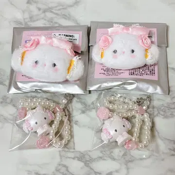 산리오 코기뮨 화이트 프릴 시크릿 마스코트 스트랩