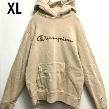 champion 자수 로고 눈알 달린 스크립트 빅 실루엣 후드티 XL