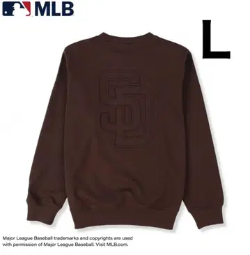 새상품 MLB 파드레스 엠보싱 가공 남성용 트레이닝복 L
