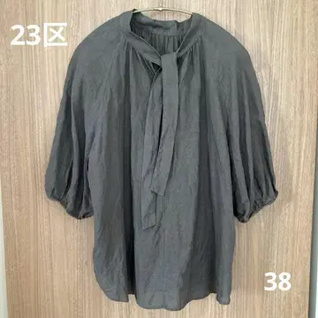23구 린넨 블라우스