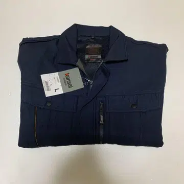 작업복 긴팔 블루종 L 사이즈 Kansai uniform