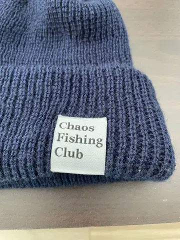 Chaos Fishing Club 초기 니트 모자 네이비