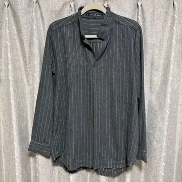 y092706 NO ID. BLACK 셔츠 긴팔 무지 스트라이프 1