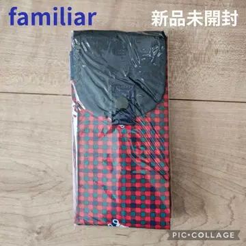 2 패밀리아 Shupatto 빨간색 체크 에코백 M