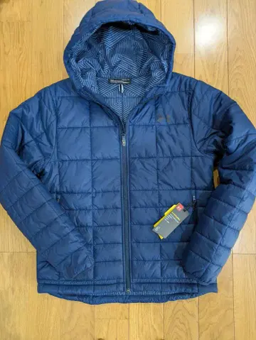 UnderArmor 네이비 퀼팅 다운 자켓 후드 부착