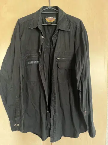 Harley-Davidson 블랙 긴팔 셔츠