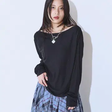 JEANASIS 아지메 개더 보트넥 LS