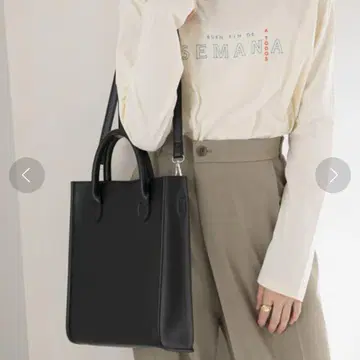KBF 라운드 바이핑 토트 BAG 블랙