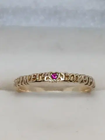 한정품 스타 주얼리 K10 루비 반지 10호