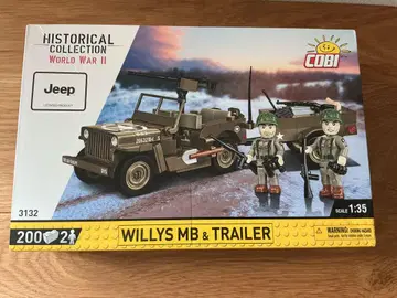 COBI 3132 지프 윌리스 MB & 트레일러 레고 호환
