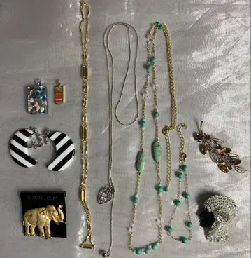 액세서리 묶음 판매 목걸이 블레스 귀찌 브로치 등 10점