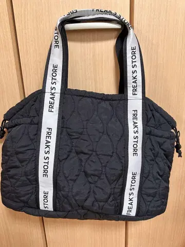 FREAK'S STORE 퀼팅 마더백 블랙