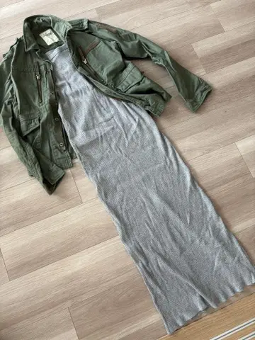 1회 시착만 한 상품 튜브탑 원피스 그레이