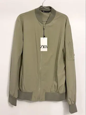 ZARA 테크니컬 봄버 자켓 카키