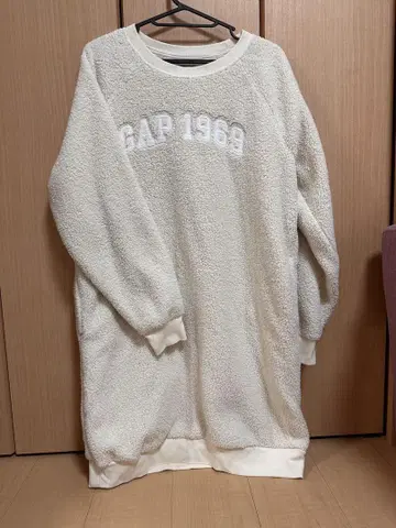 GAP 1969 플리스 원피스 아이보리