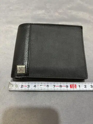 새상품급! 던힐 블랙 가죽 접이식 지갑