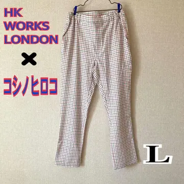 코시노 히로코 HKWORKSLONDON 골프 팬츠 체크 트리콜로르