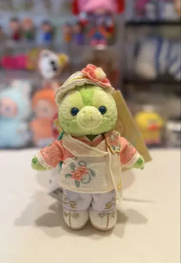 상하이 디즈니 가을 오리멜 봉제 인형 키링