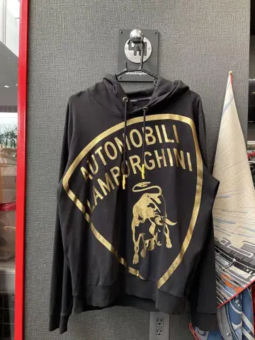 Lamborghini 로고 후드티 블랙 공식 람보르기니