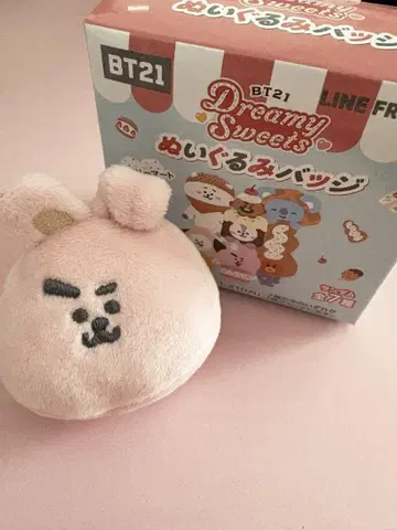 BT21 봉제 인형 배지 정국