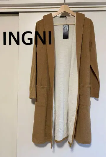 택 포함 새상품 INGNI 잉그 카멜 가디건 롱 가디건