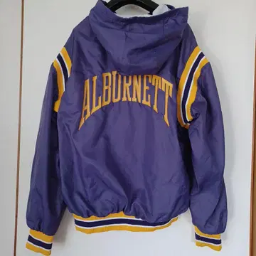 ALBURNETT 후드 부착 자켓 XL 퍼플 점퍼 보라색