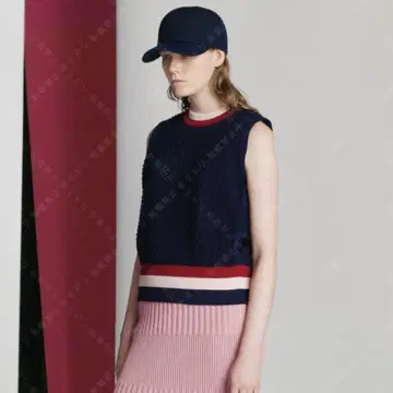 cfcl 네이비 lattice vest 레티스 니트 베스트