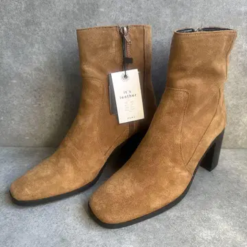새상품 ZARA 자라 부츠 25.5cm 브라운 스웨이드