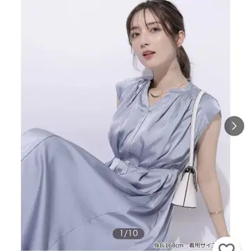 아푸와이저 리셰 새틴 턱 원피스