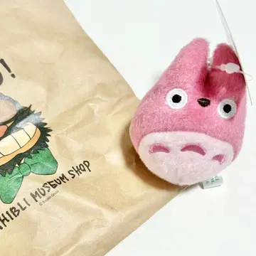 뮤제오토토로 키링 마스코트 핑크 한정판