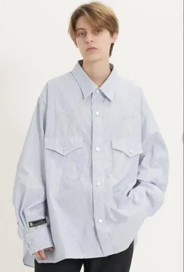 Jieda STRIPE OVERSIZED WESTAN SHIRTS