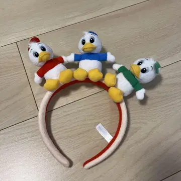 덕 트리오 봉제 인형 머리띠