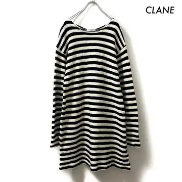 CLANE 클라네 루즈 빈티지 롱 슬리브 상의 보더 무늬