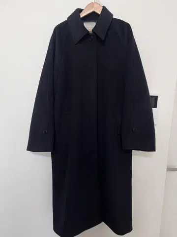 FREAK'S STORE 비버 롱 스텐카라 코트 네이비