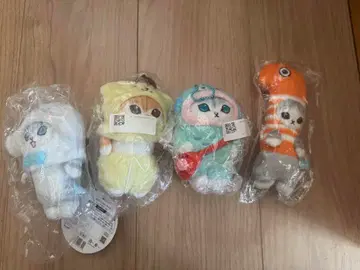 모프 샌드 봉제 인형 키링 4개