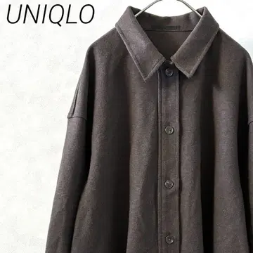 UNIQLO 브러쉬드 저지 셔츠 자켓 포켓 부착 심플