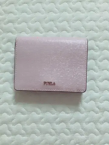 FURLA 접이식 지갑 핑크 꽃무늬