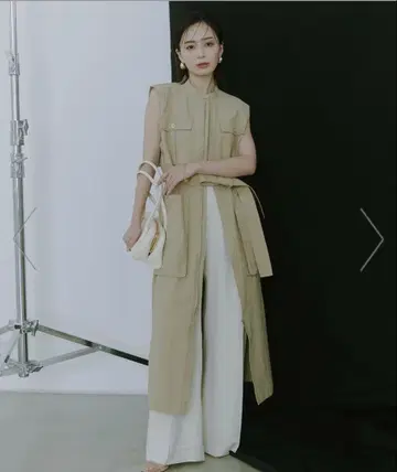 아뉴앙스 anuans 치노 롱 베스트 슬리브리스 원피스