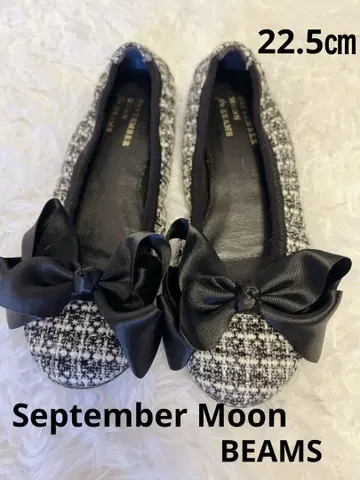 SEPTEMBER MOON for BEAMS 트위드 플랫슈즈 22.5