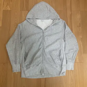 Champion Reverse Weave 지퍼 후드티 크롭 무지