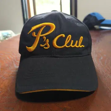 P's Club 야구 모자 블랙/금